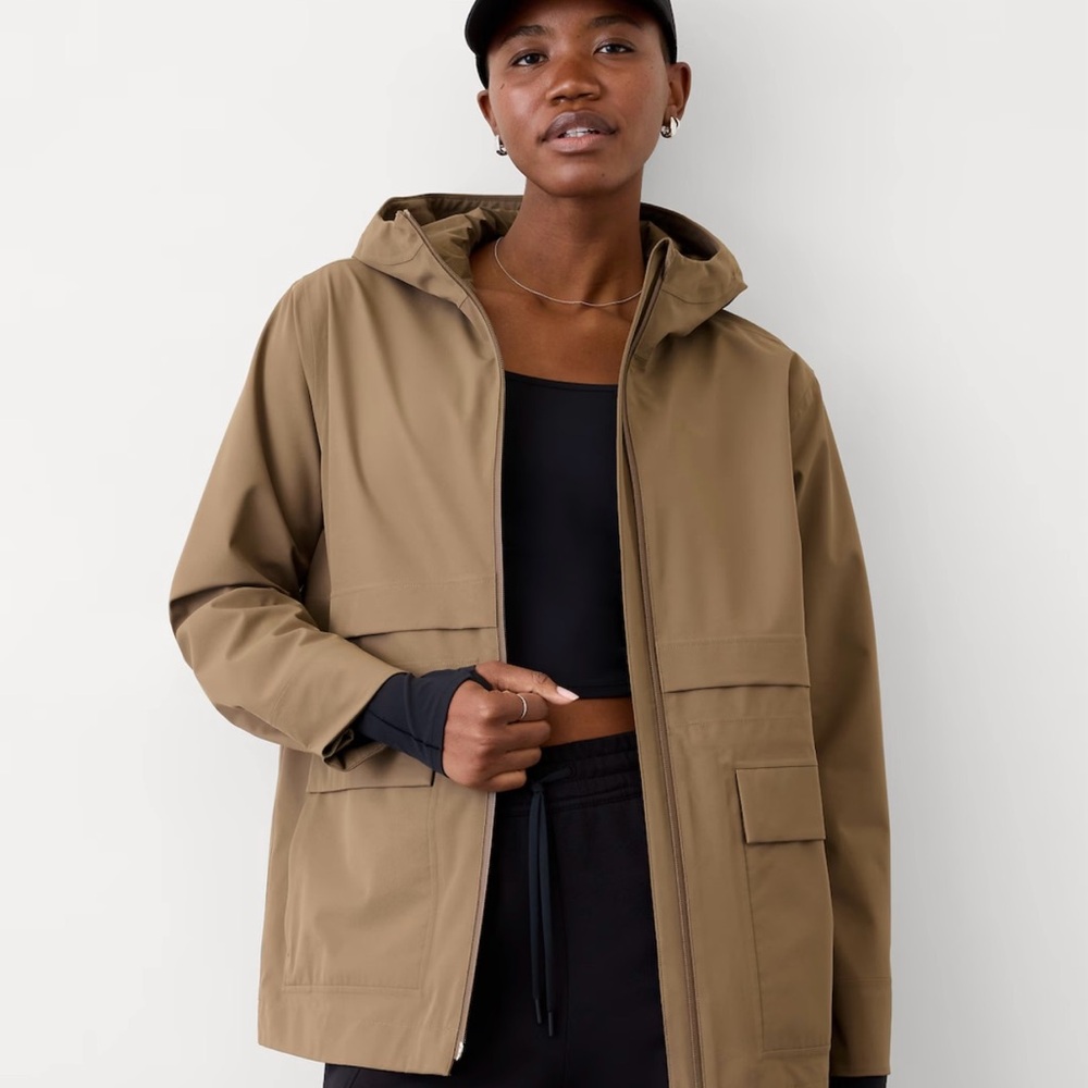 Athleta Women’s Hooded Utility Rain Jacket